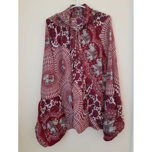 (J2) 100% Rayon Harem Pants w/ Elephant in Circle